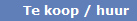 Te koop / huur